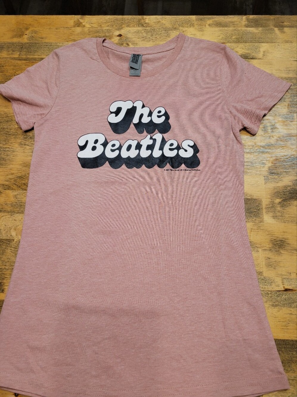 The Beatles Pink Graphic Tee - Women's Crewneck Band Shirt